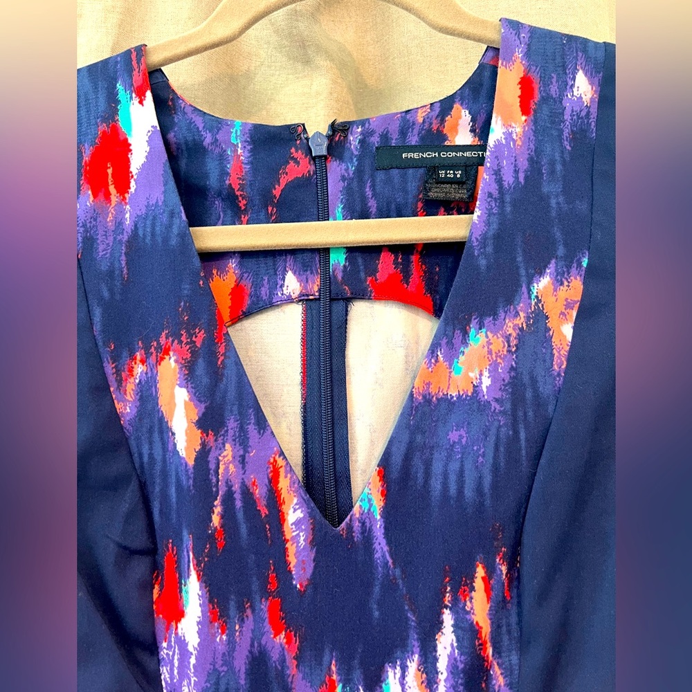 French Connection Structured V-Neck Sleeveless Dr… - image 2